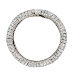 Unknown 30 Carat Round Cut Diamond Pave Wavy Bangle 14 Unknown 30 Carat Round Cut Diamond Pave Wavy Bangle -Mode Bijouterie Magasin 0003 A30315341 4 master