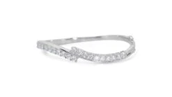 Dazzling 18k White Gold Bangle W/ 2.8 Carat Natural Diamonds IGI Certificate -Mode Bijouterie Magasin 014a1c7a 3abb 46b1 9147 22b1456c14a4 master