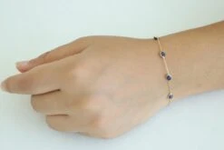 3.1 Carat Sapphire Chain Tennis Bracelet In 18k Gold 9 3.1 Carat Sapphire Chain Tennis Bracelet In 18k Gold -Mode Bijouterie Magasin 0Y9A7858 master