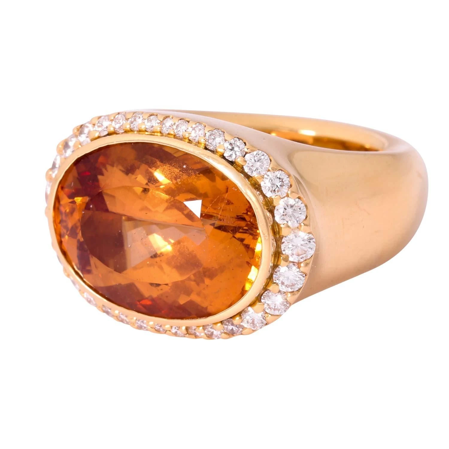 Unknown WEMPE Ring With Fine Imperial Topaz 6 Unknown WEMPE Ring With Fine Imperial Topaz – Image 4