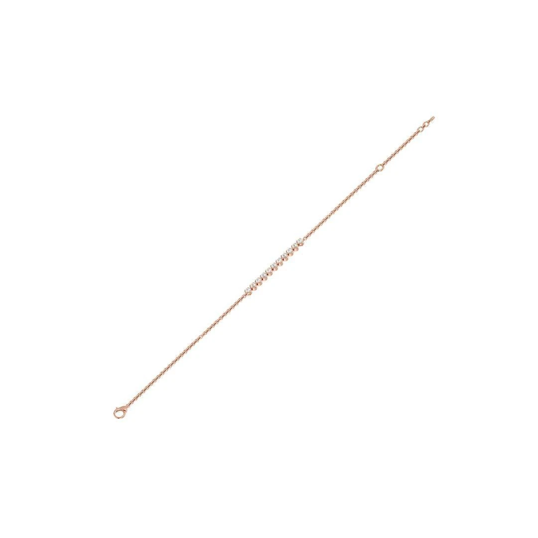 Unknown Minimal Diamond Line Bracelet In 18 Karat Gold 7 Unknown Minimal Diamond Line Bracelet In 18 Karat Gold – Image 5