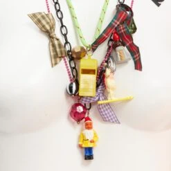 Unknown N2 LES NEREIDES Colorful Gnomes Plaid Ribbons Harajuku Necklace Bracelet 23 Unknown N2 LES NEREIDES Colorful Gnomes Plaid Ribbons Harajuku Necklace Bracelet -Mode Bijouterie Magasin 10 master 5