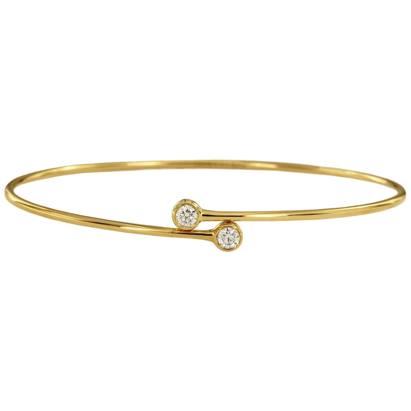 Tiffany & Co. Elsa Peretti Diamond Hoop Single-Row Bangle 3 Tiffany & Co. Elsa Peretti Diamond Hoop Single-Row Bangle
