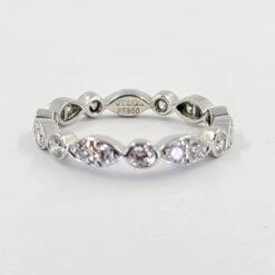 Tiffany & Co. Platinum Jazz Diamond Eternity Ring -Mode Bijouterie Magasin 110 2000355 3 master