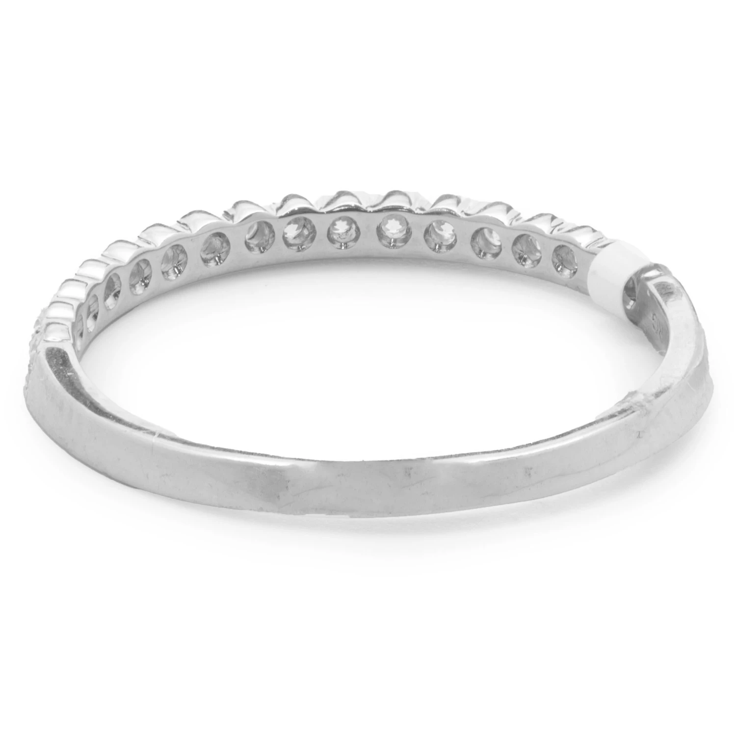 Unknown 14 Karat White Gold Diamond Band 5 Unknown 14 Karat White Gold Diamond Band – Image 3