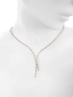 2.30 Carat Round Brilliant Pink Diamond Necklace 14k Rose Gold 15 2.30 Carat Round Brilliant Pink Diamond Necklace 14k Rose Gold -Mode Bijouterie Magasin 11244 15n master