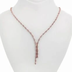 2.30 Carat Round Brilliant Pink Diamond Necklace 14k Rose Gold 14 2.30 Carat Round Brilliant Pink Diamond Necklace 14k Rose Gold -Mode Bijouterie Magasin 11244 7a master
