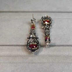 Eostre Unheated Burmese Pigeon Blood Ruby And Diamond Earring In 18K Gold 11 Eostre Unheated Burmese Pigeon Blood Ruby And Diamond Earring In 18K Gold -Mode Bijouterie Magasin 12132021224927 master