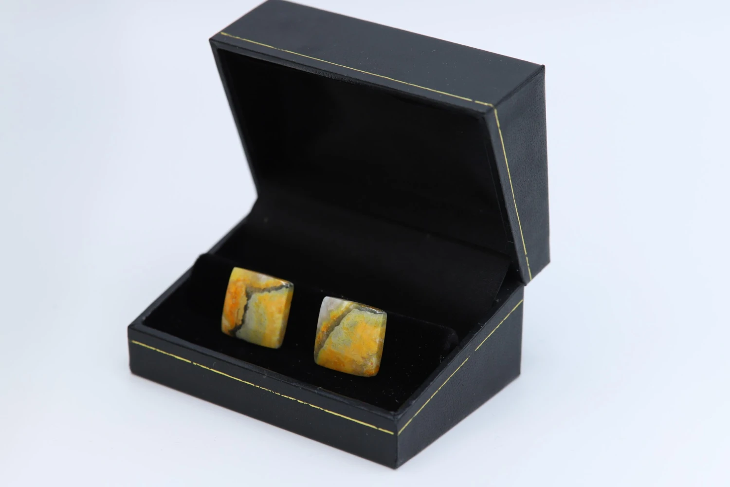 Natural Stone Cufflink Men's Cufflinks Square Shape Natural Stone Men's Jewelry 8 Natural Stone Cufflink Men's Cufflinks Square Shape Natural Stone Men's Jewelry – Image 6
