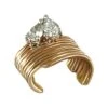 Amwaj 18 Karat Rose Gold Ear Cuff With Pear Cut Diamonds -Mode Bijouterie Magasin 12577852 master