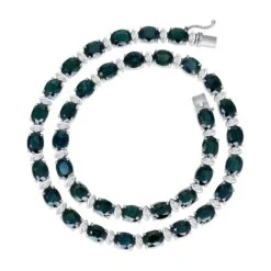 Unknown GIA 95.66 Carat Natural Blue Green Sapphire 14k White Gold Necklace 13 Unknown GIA 95.66 Carat Natural Blue Green Sapphire 14k White Gold Necklace -Mode Bijouterie Magasin 12773 1 master 1