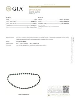 Unknown GIA 95.66 Carat Natural Blue Green Sapphire 14k White Gold Necklace 15 Unknown GIA 95.66 Carat Natural Blue Green Sapphire 14k White Gold Necklace -Mode Bijouterie Magasin 12773 3 master