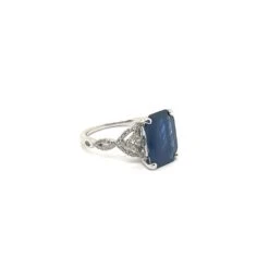 Unknown Gia Certified 4.83 Carats Natural Blue Sapphire White Gold Ring Gia # 6224818281 -Mode Bijouterie Magasin 12800 1 master