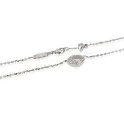 Chopard Happy Diamonds Icons Heart Necklace In 18k White Gold 0.35 CTW 10 Chopard Happy Diamonds Icons Heart Necklace In 18k White Gold 0.35 CTW -Mode Bijouterie Magasin 130474 clasp master