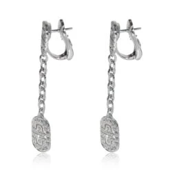 BVLGARI Parentesi Diamond Earrings In 18k White Gold 1.15 CTW -Mode Bijouterie Magasin 130737 sv master