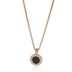 BVLGARI Bvlgari Bvlgari Mother Of Pearl Pendant In 18k Yellow Gold 0.06 CTW -Mode Bijouterie Magasin 130833 bv master