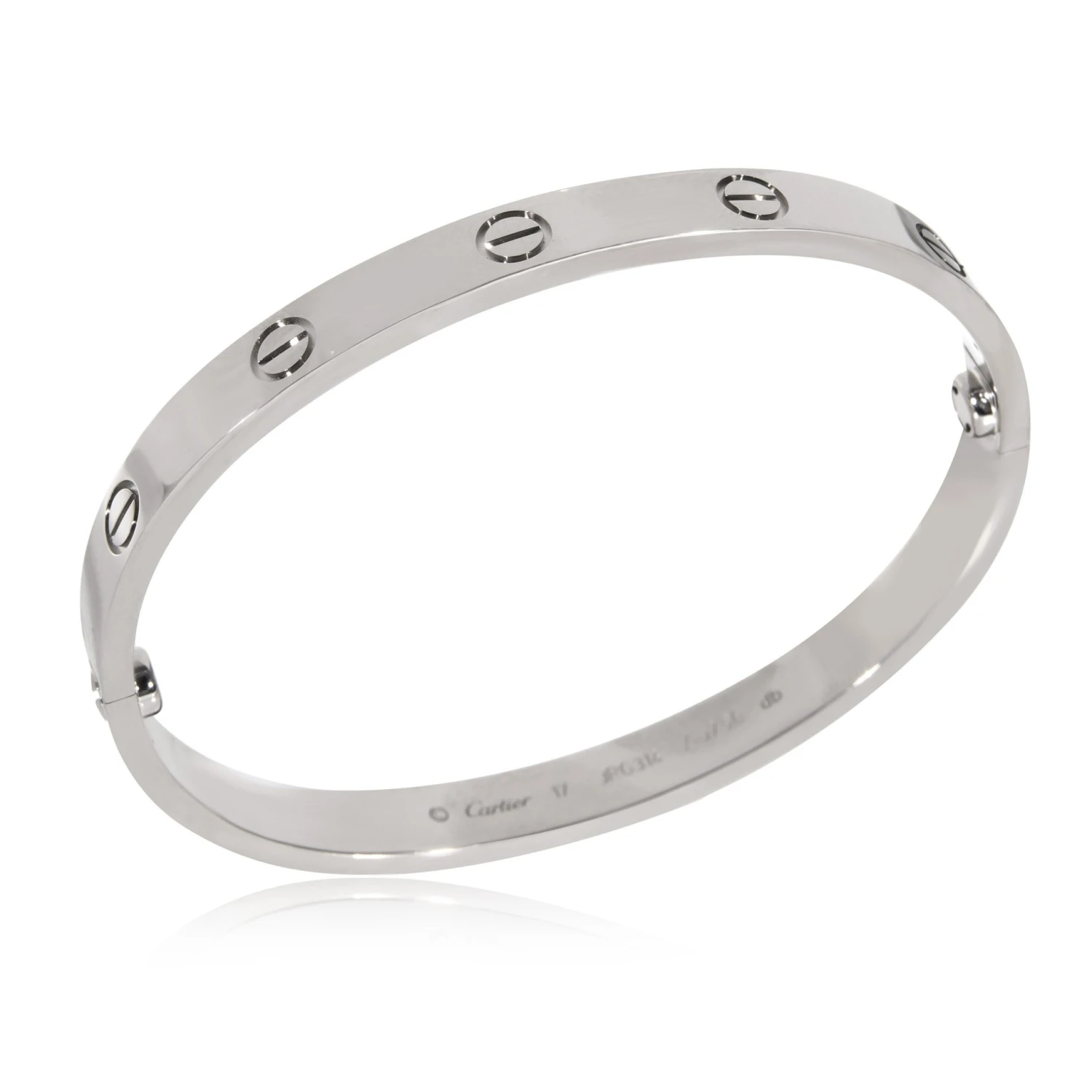 Cartier Love Bracelet In 18k White Gold 4 Cartier Love Bracelet In 18k White Gold – Image 2
