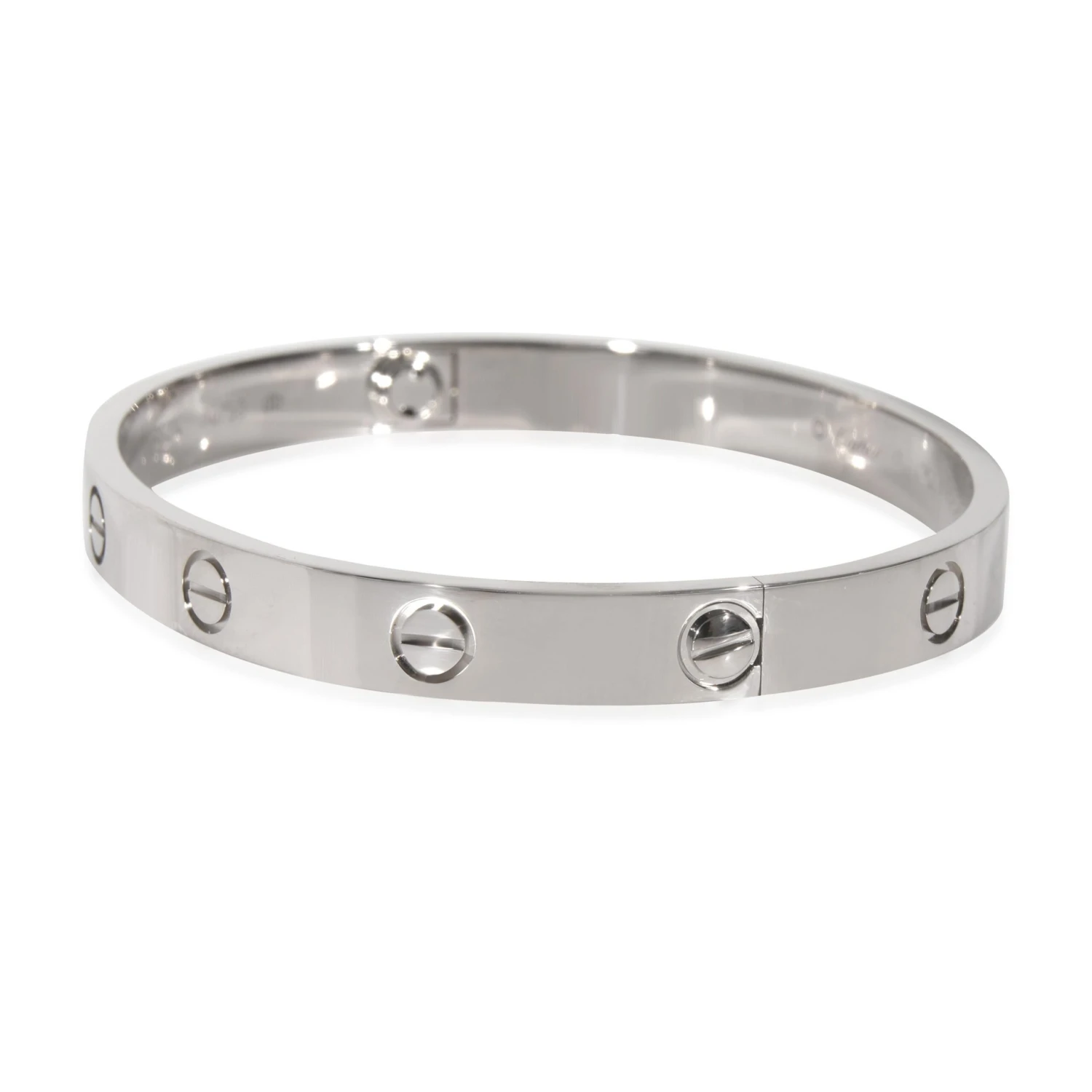 Cartier Love Bracelet In 18k White Gold 5 Cartier Love Bracelet In 18k White Gold – Image 3