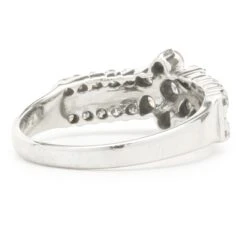 Unknown 14 Karat White Gold Diamond Floral Cluster Ring -Mode Bijouterie Magasin 130 2207 3 master