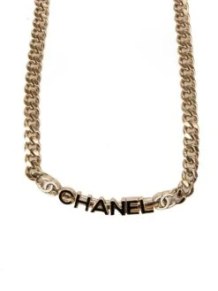 Chanel Women's Gold Tone 22S CC Logo Enamel Inlay Chain Necklace 8 Chanel Women's Gold Tone 22S CC Logo Enamel Inlay Chain Necklace -Mode Bijouterie Magasin 13301 5 07698 master