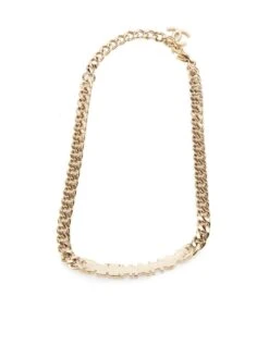 Chanel Women's Gold Tone 22S CC Logo Enamel Inlay Chain Necklace 9 Chanel Women's Gold Tone 22S CC Logo Enamel Inlay Chain Necklace -Mode Bijouterie Magasin 13301 6 08250 master