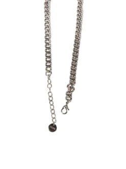 Christian Dior Dior Women's Silver Tone Dior Italic Logo Chain Link Necklace -Mode Bijouterie Magasin 13429 6 27512 master