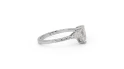 18k White Gold 3 Stone Pave Teardrop Ring With 1.31ct Natural Diamonds GIA Cert -Mode Bijouterie Magasin 134ebfa5 e080 4f76 b208 accaea0844f1 master