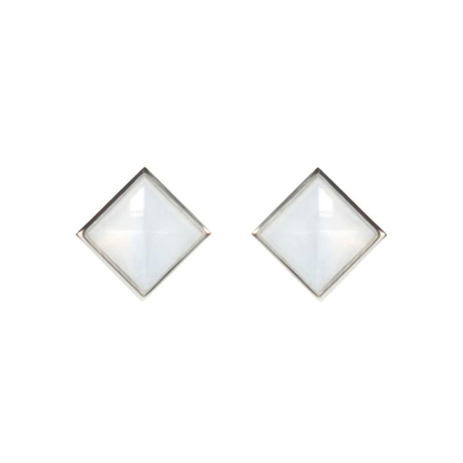 MOONSTONE White Gold Earrings 3 MOONSTONE White Gold Earrings