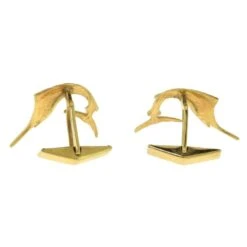 Unknown Flying Swordfish Yellow Gold Cufflinks -Mode Bijouterie Magasin 14649 4 e1516673331520 master