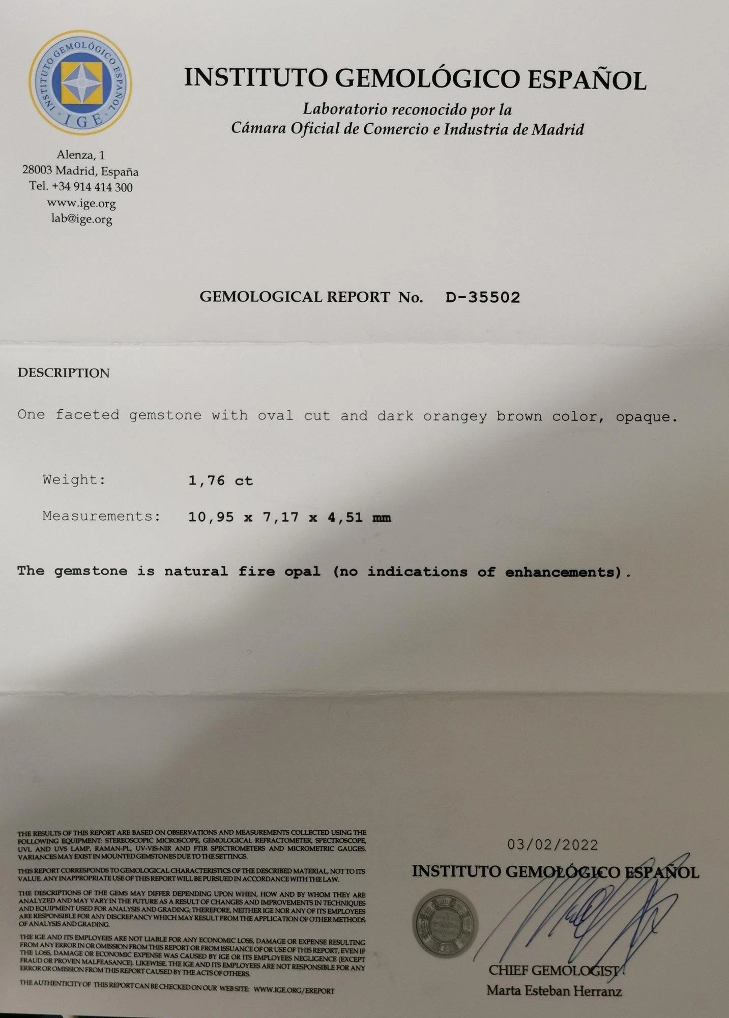 Unknown Orange Fire Opal 8 Unknown Orange Fire Opal – Image 6