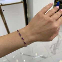 Ladies Levian 14k Rose Gold Amethyst Diamond Cocktail Bolo Tennis Bracelet 9 Ladies Levian 14k Rose Gold Amethyst Diamond Cocktail Bolo Tennis Bracelet -Mode Bijouterie Magasin 152689 11 master