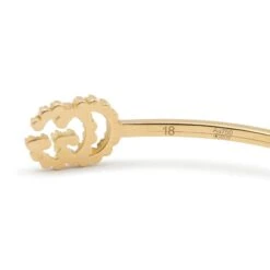 Gucci 18k Yellow Gold Gg Running Diamond Cuff Bracelet 11 Gucci 18k Yellow Gold Gg Running Diamond Cuff Bracelet -Mode Bijouterie Magasin 156578 02 master