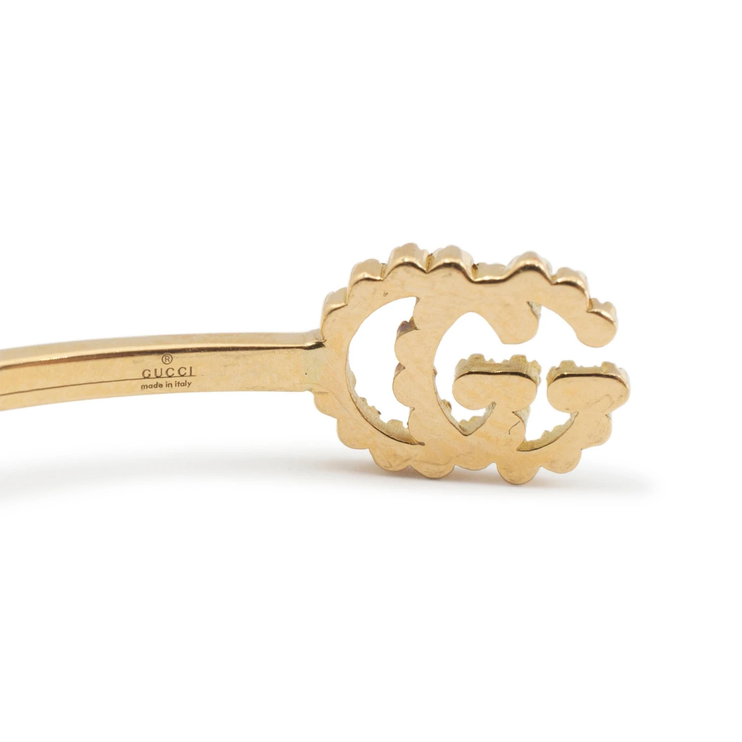 Gucci 18k Yellow Gold Gg Running Diamond Cuff Bracelet 7 Gucci 18k Yellow Gold Gg Running Diamond Cuff Bracelet – Image 5