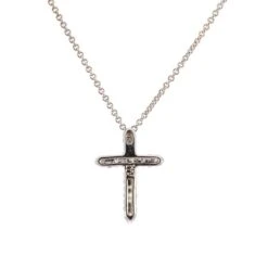 Unknown Ladies 14k White Gold Diamond Cross Pendant Necklace 10 Unknown Ladies 14k White Gold Diamond Cross Pendant Necklace -Mode Bijouterie Magasin 156864 03 master
