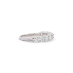 Unknown Ladies 14k White Gold 9 Natural Round Diamond Half Eternity Wedding Ring -Mode Bijouterie Magasin 158539 04 master