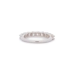 Unknown Ladies 14k White Gold 9 Natural Round Diamond Half Eternity Wedding Ring -Mode Bijouterie Magasin 158539 05 master