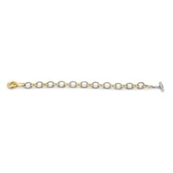 David Yurman 18k Yellow Gold & 925 Sterling Silver Oval Link Chain Bracelet 14 David Yurman 18k Yellow Gold & 925 Sterling Silver Oval Link Chain Bracelet -Mode Bijouterie Magasin 159050 03 master