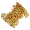Miriam Haskell Gold Plated Filigree Flower Bangle Bracelet -Mode Bijouterie Magasin 16227562 datamatics