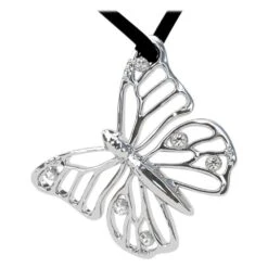 Platinum Monarch Butterfly And GIA Diamonds Pendant Necklace -Mode Bijouterie Magasin 16449282 datamatics