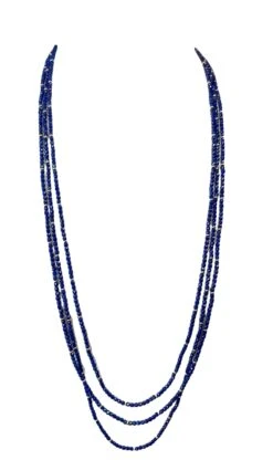 Faceted Lapis Bead Necklace With Yellow Gold Accents, 34 Inches -Mode Bijouterie Magasin 1655826499473 b8dcc3ac5934160d8af9 Photo202206218 master