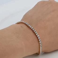 5.71 Carat VS G Color Diamonds Total Stones 57 Rose Gold Tennis Bracelet 19 5.71 Carat VS G Color Diamonds Total Stones 57 Rose Gold Tennis Bracelet -Mode Bijouterie Magasin 1679061034835 master