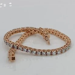 5.71 Carat VS G Color Diamonds Total Stones 57 Rose Gold Tennis Bracelet 20 5.71 Carat VS G Color Diamonds Total Stones 57 Rose Gold Tennis Bracelet -Mode Bijouterie Magasin 1679061034929 master