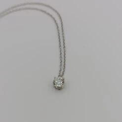 0.70 Carat VS G Color Stud Pendant White Gold Necklace -Mode Bijouterie Magasin 1684835125914 master