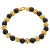 Temple 18K Gold And Lava Stone Bracelet -Mode Bijouterie Magasin 16875532 datamatics
