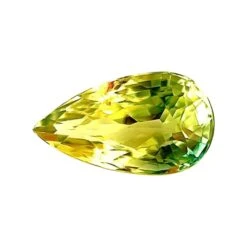 Unique 0.73ct Natural Sapphire Blue Green Yellow Untreated Pear Cut VS