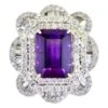 Unknown Impressive Contemporary White Diamond And Gem Amethyst Ring 2 Unknown Impressive Contemporary White Diamond And Gem Amethyst Ring -Mode Bijouterie Magasin 17288602 datamatics
