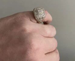 Unknown 3.69Ct Natural Diamond 14K Solid Yellow Gold Men's Ring -Mode Bijouterie Magasin 1752 8 master