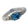 Marina J. 18k White Gold, Diamond, Pearl & London Blue Topaz Bracelet -Mode Bijouterie Magasin 17591522 datamatics