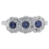 Platinum 3 Stone Ring With 0.5 Carat Natural Sapphire And Diamonds NGI Cert 1 Platinum 3 Stone Ring With 0.5 Carat Natural Sapphire And Diamonds NGI Cert -Mode Bijouterie Magasin 18296412 datamatics
