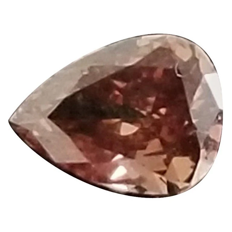 GIA 0.15 Carat Natural Fancy Deep Orange Brown Pear Shape Loose Diamond 3 GIA 0.15 Carat Natural Fancy Deep Orange Brown Pear Shape Loose Diamond